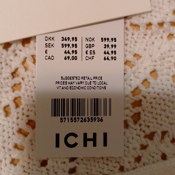ICHI Ihdotties Crochet Cardigan White M - Picture 10 of 15